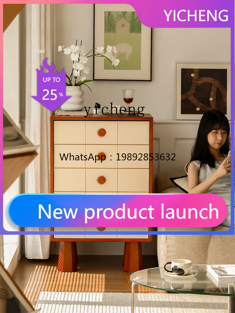 

A29 solid wood chest of drawers household bedroom locker living room simple drawer cabinet