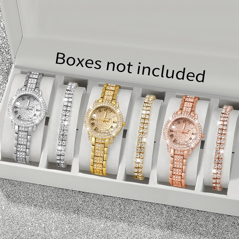 6Pc New Women's Quartz Watch - Gift And Exquisite Combination - Suitable For All Holiday Occasions