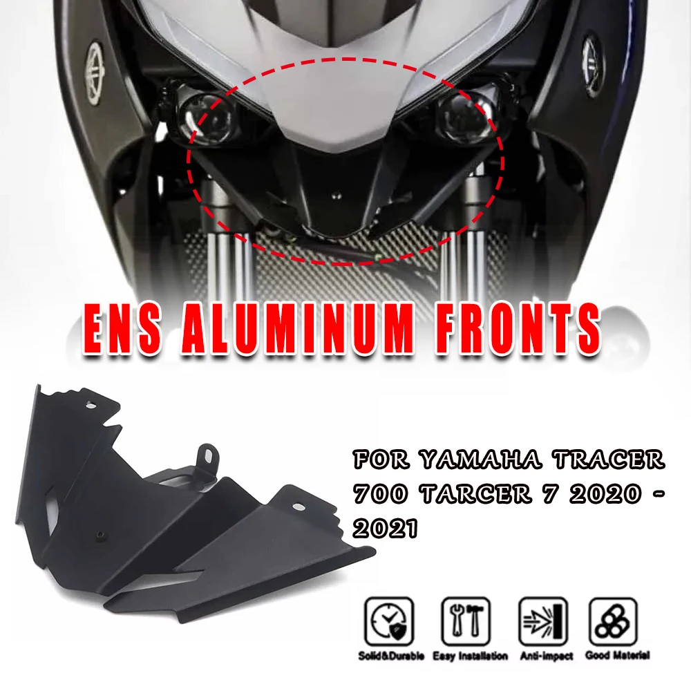 

Аксессуары для YAMAHA Tracer 7 GT TRACER 700 GT 2020-2021, алюминиевый передний спойлер с ЧПУ для мотоцикла
