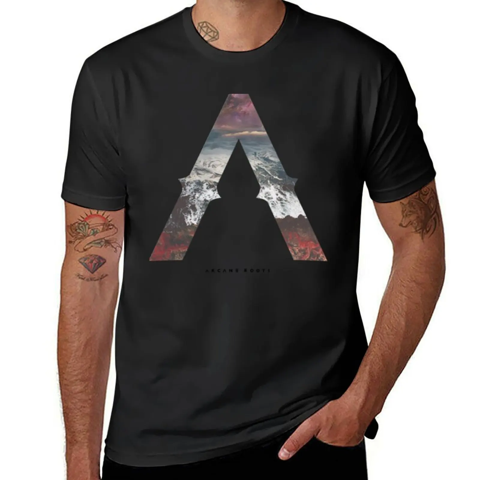 Arcane Roots - Heaven and Earth T-Shirt vintage boys whites fitted t shirts for men