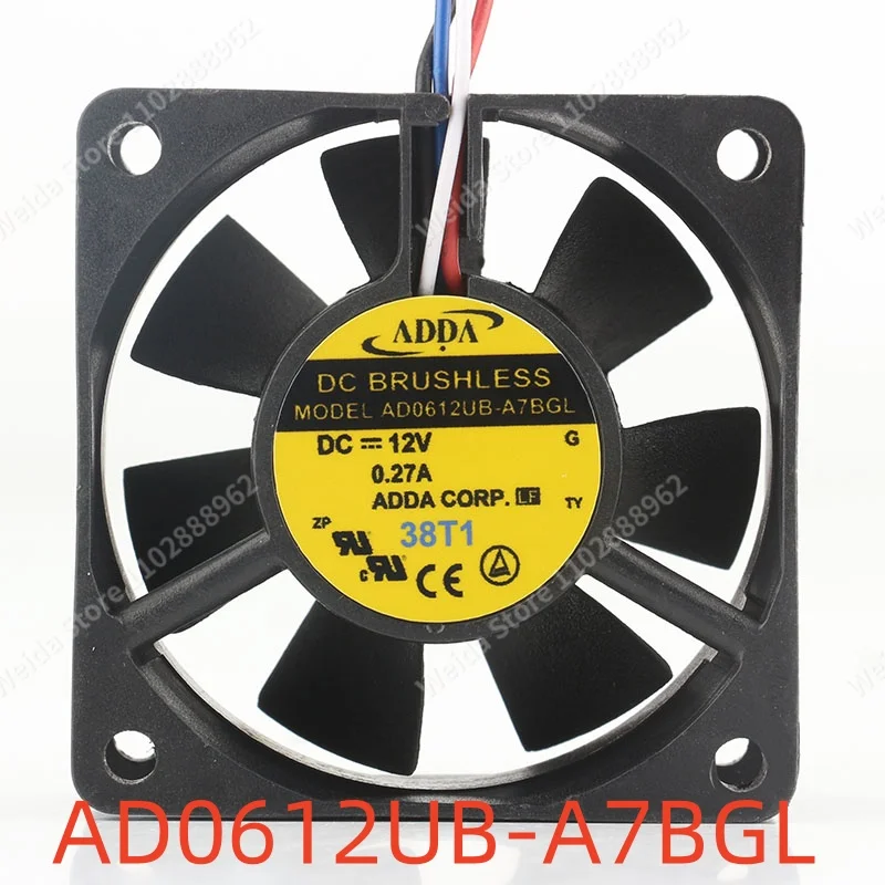 

Вентилятор охлаждения ADDA 6025 60X60X25MM 6CM/CM 12V 0.27A с шарикоподшипником AD0612UB-A7BGL