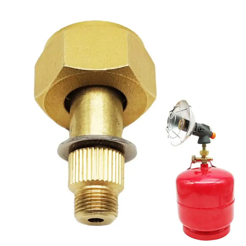 Camping Stove Head Adapter Connector Outdoor Gas Tank  Propane Tank Refill Adapter Gas Burner Conversion Head Converter Supplies