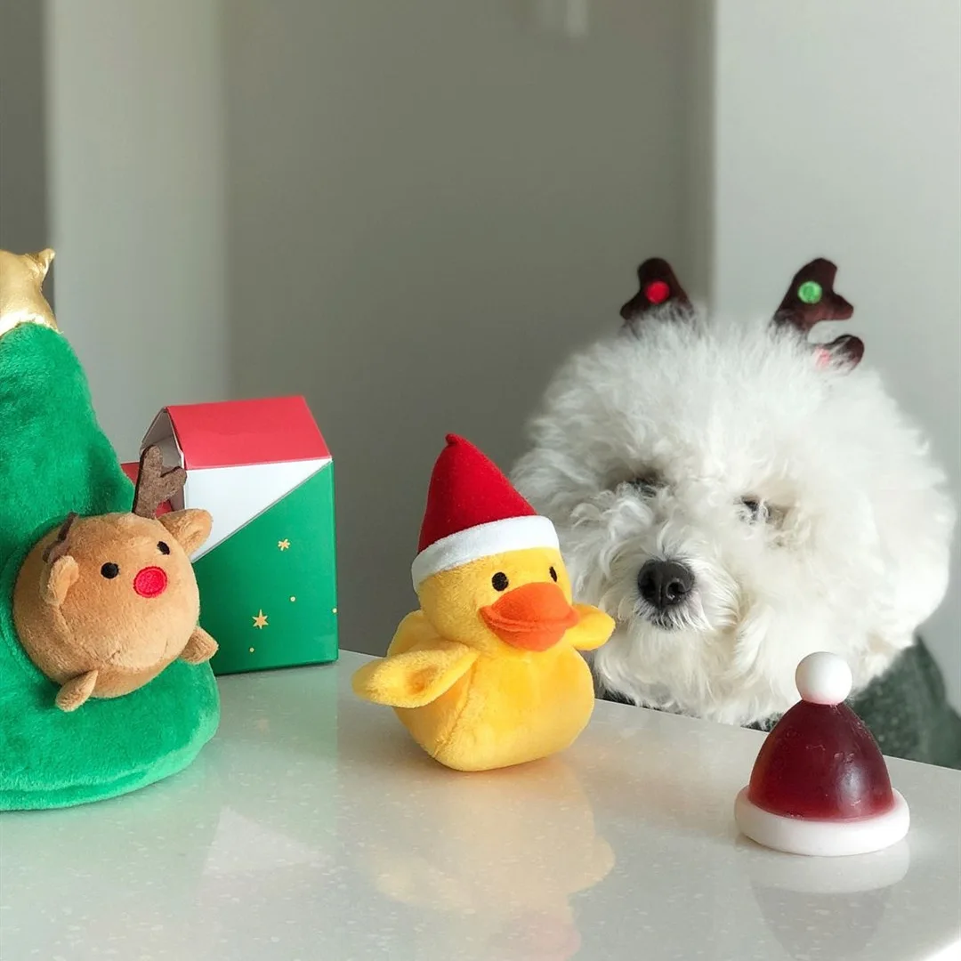 Chrismas Fleece Chewing Toys Durable Toy Interactive For Puppy Cute Dogs Plush Fashion Training Pet Dog Accessories Supplier