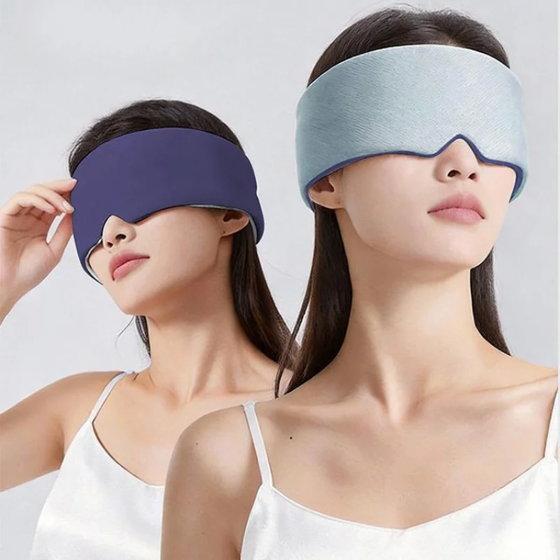 Deep Sleep Eye Mask Warm Cool Double Sided Usable Full Blackout Heatable Cold Compress Micro Pressure Weighted Eye Mask