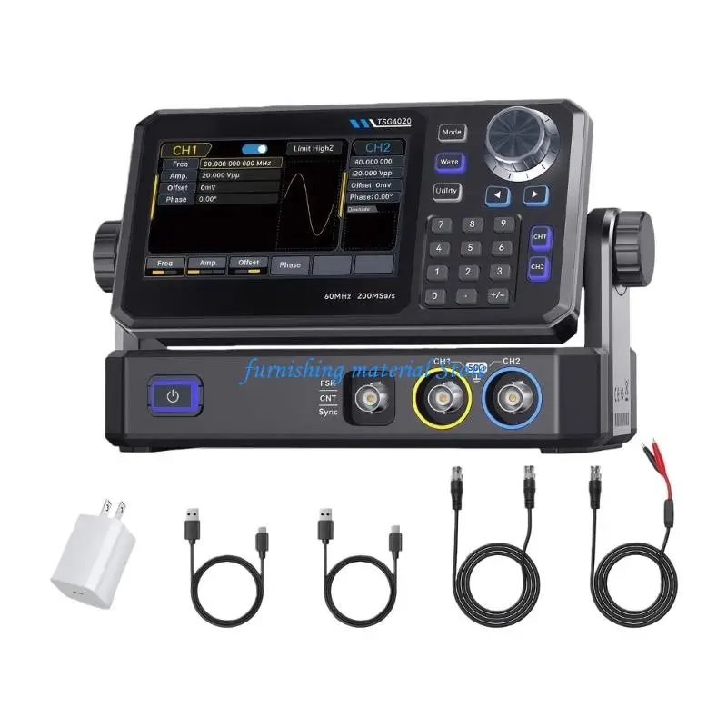 Y5GD Function Signals Generator 200MSa/s 14 Bit 4.3in Touch Display for Electronic Test
