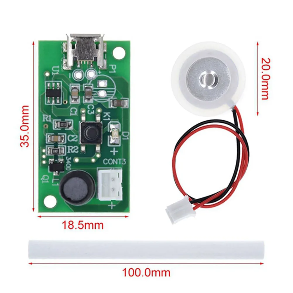 Air Quality Improvement 35mm*19mm Atomization Module High Frequency Humidifier Module Humidifier Circuit Board