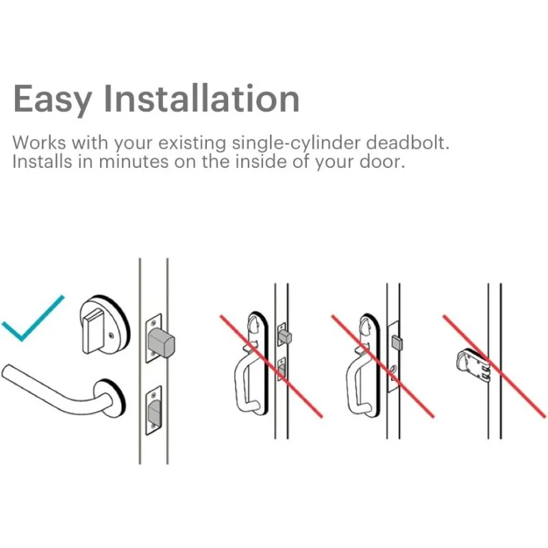 August Home Silver Smart Lock Pro, 3.a generación, gris oscuro, compatible con Apple Home Kit y Z-Wave Plus habilitado