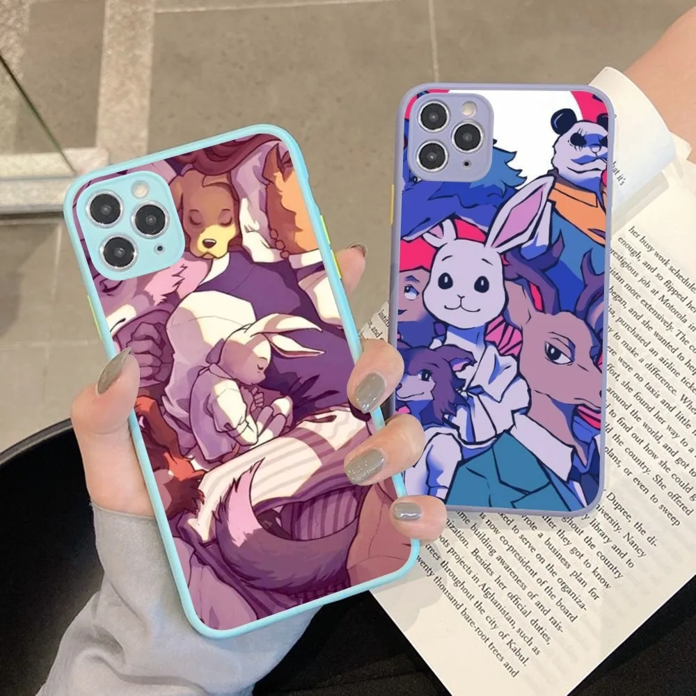 Classic Japanese Anime B-Beastars Phone Case For IPhone 14 11 12 13 Mini Pro Max 8 7 Plus X XR XS MAX Translucent Matte Cover