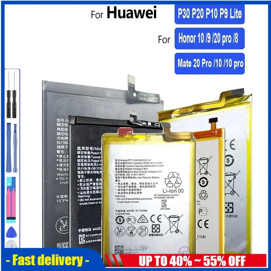 

Сменный аккумулятор для Huawei P30 P20 P10 P9 Lite P9Lite P8 HB 436380 ЭКВ ХБ 396285 ЭКВ ХБ 386280 ЭКВ ХБ 366481 ECW HB3447A9EBW Батерия