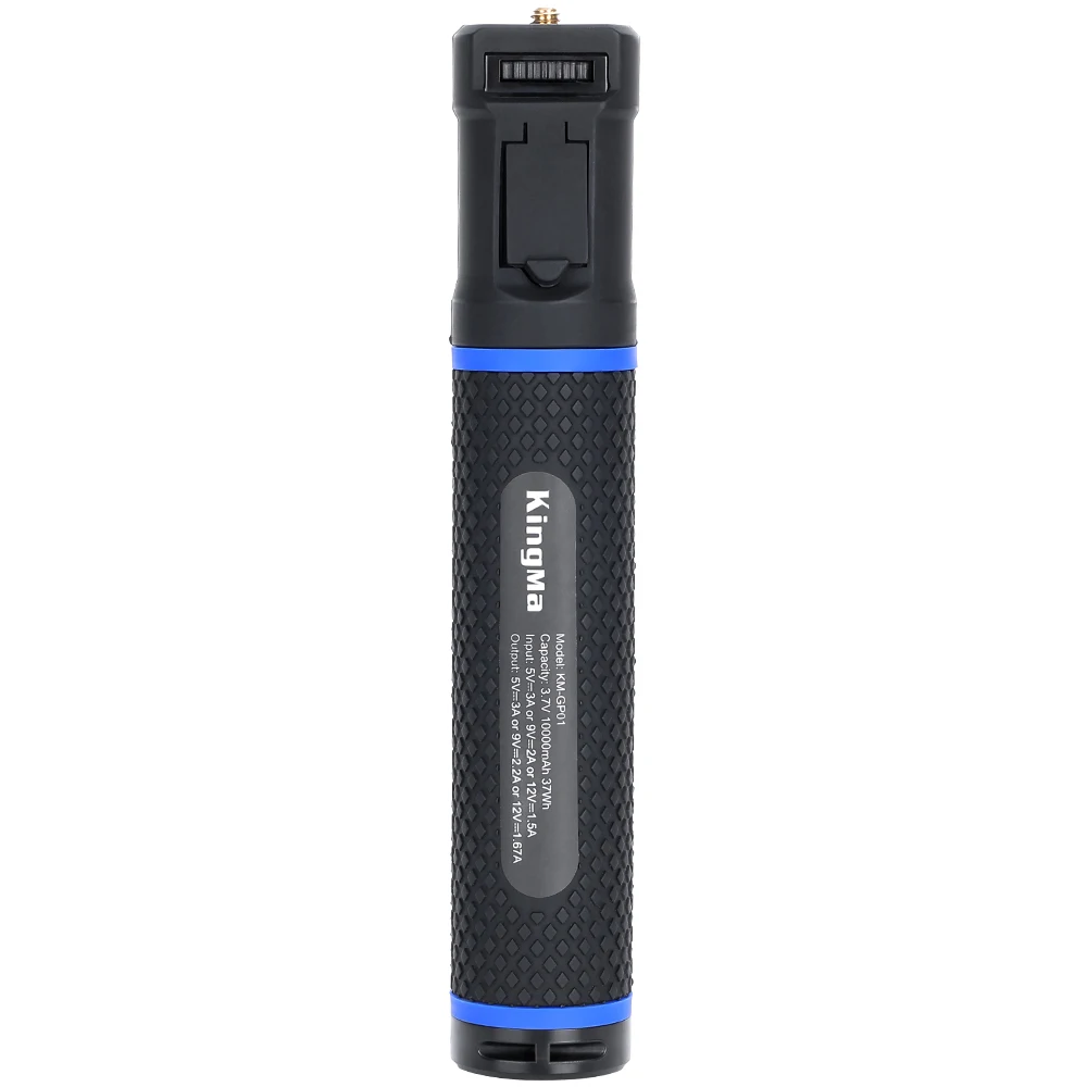 KingMa-GP01 10000mAH Power Bank Battery Hand Grip Selfie Stick for Hero10 9 8 7 6 5 Phone DSLR Camera 20W PD/QC Charger