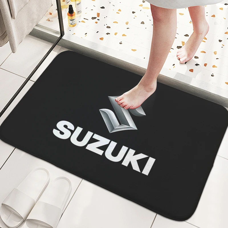 

Bathroom Foot Mat Non-slip G-Suzukis Entrance Door Doormat Balcony Kitchen Bedroom Rug Slip-resistant Hallway Room Floor Carpet