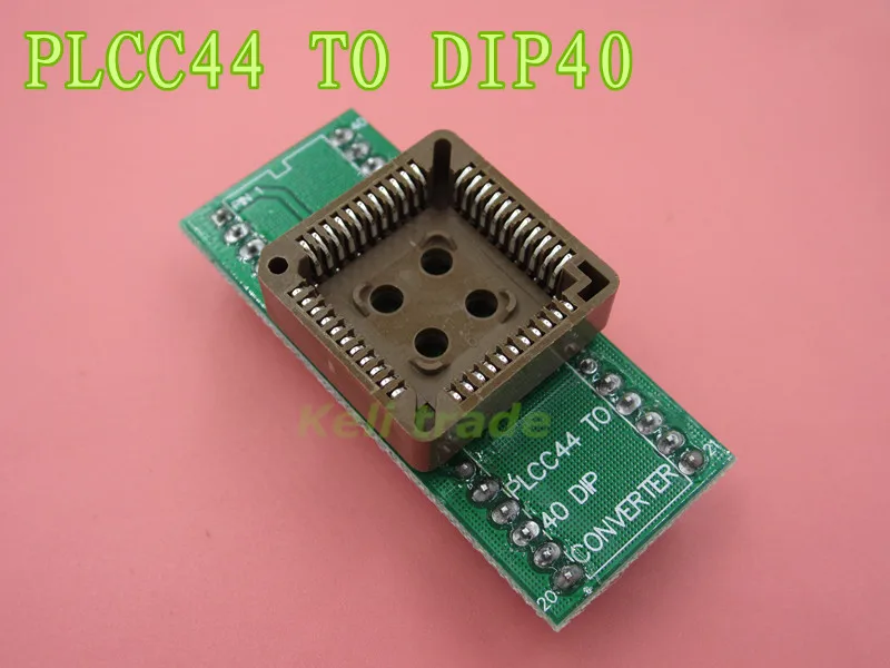 1pcs PLCC44 - DIP40 PLCC44 to DIP40 EZ Programmer Adapter Socket IC Test Socket