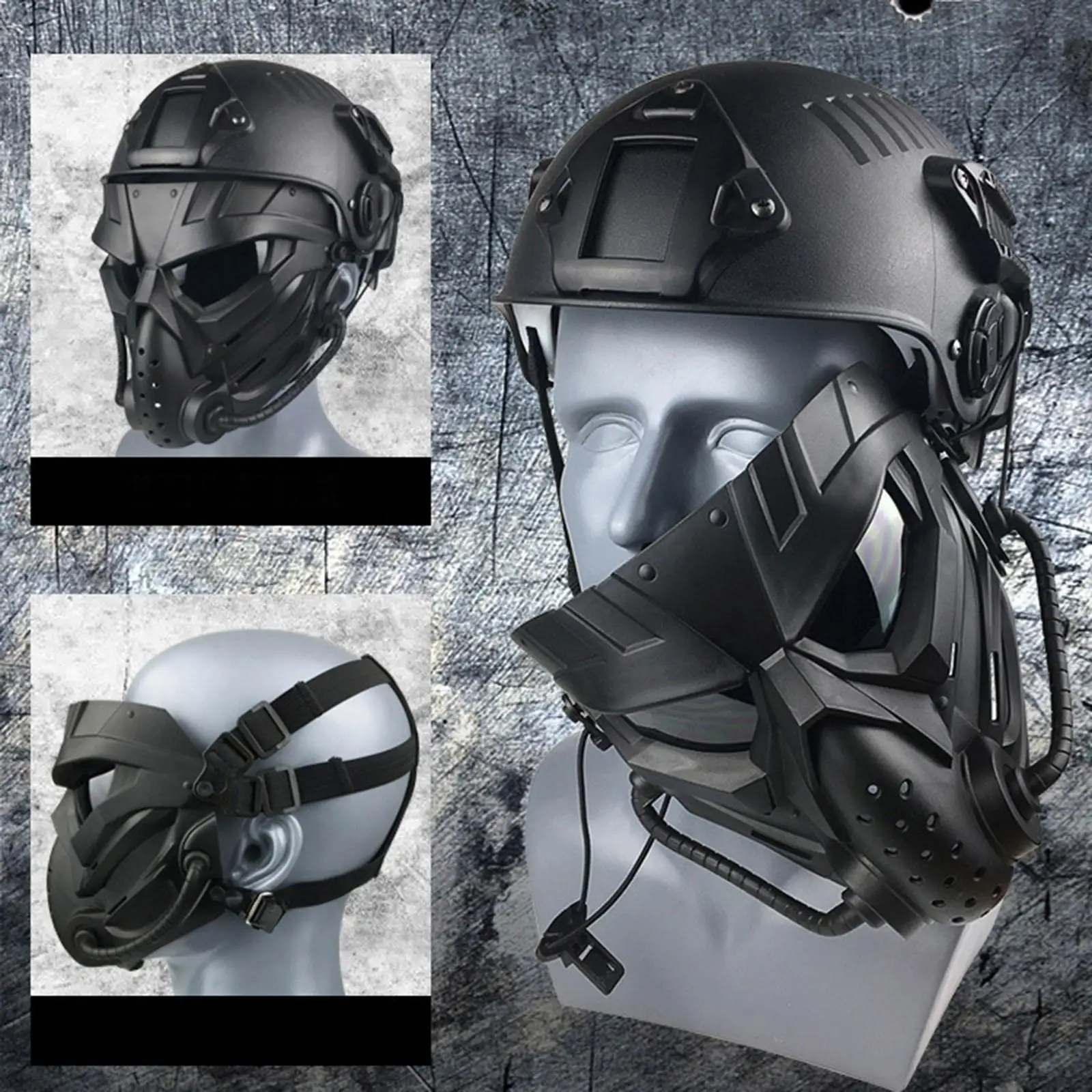Full Breathable with Goggles Safety for Halloween Hunting CS Game Movie Props Party and Other Outdoor Activities