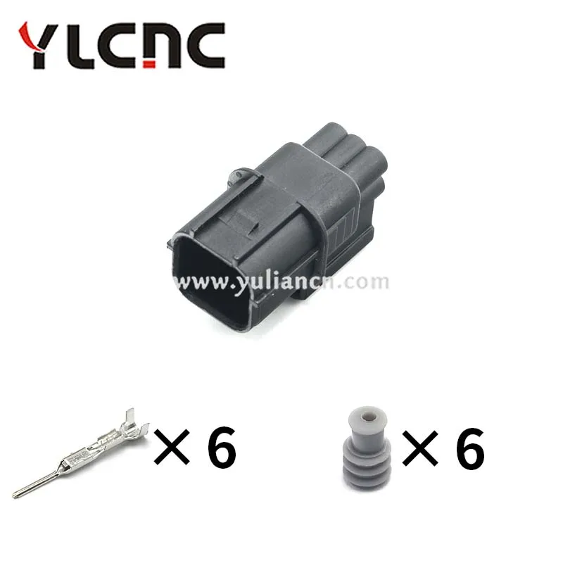 YLCNC factory direct sales 1Set 6Pin Automotive Waterproof connector HV 040 Engine Oxygen Sensor Plug 6189-7040 6188-4908
