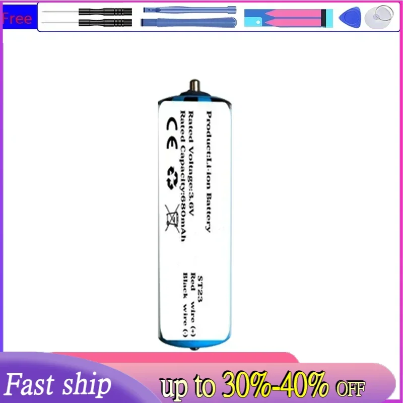 680mAh Replacement Battery for Panasonic ES-ST21 ST23 ST25 SE27 ST29 ST37 ST39 ES-GA21 GA20 GA40 ERT3 Ert 3 Portable Batteries