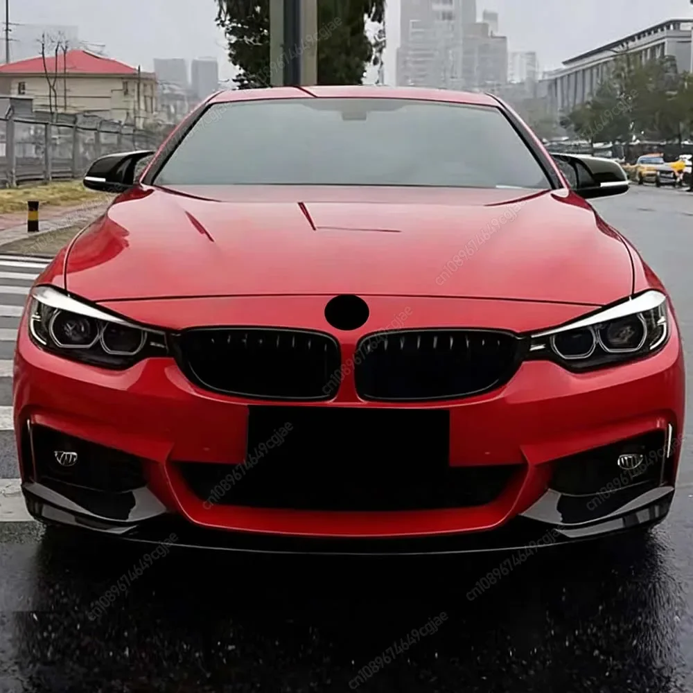 4Pcs Front Bumper Lip Diffuser Splitter Body Kit Cover For BMW F32 F33 F36 420i 430i 420d M440i 2014-2020 ABS Gloss Black Tuning