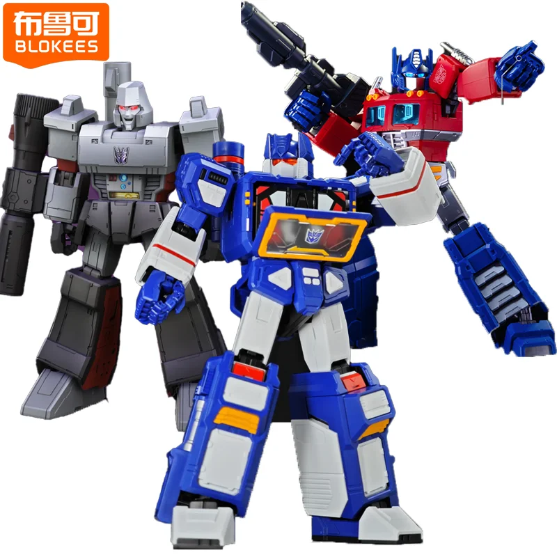 

Original Blokees Transformers Action Figure Soundwave G1 Optimus Prime Toy Megatron Legendary Edition Doll Model Kit Kids Gifts