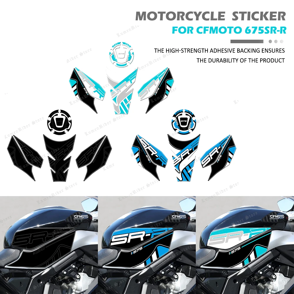 

For CF MOTO 675SR-R CFMT 675sr-r Motorcycle Accessories Fuel Tank Pad Stickers Protector Covers 3D Resin Stickers Kit