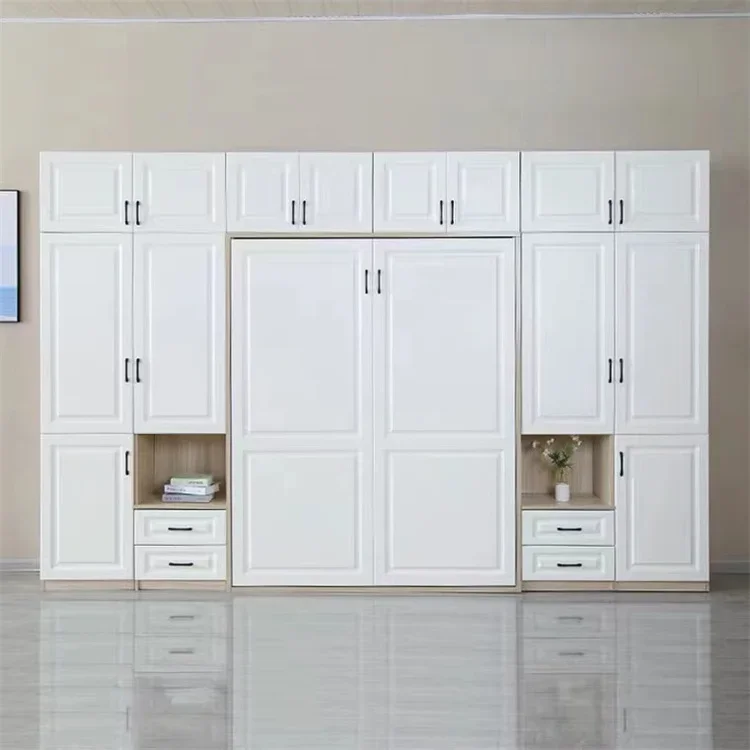 hidden space saving furniture folding wall mounted bed