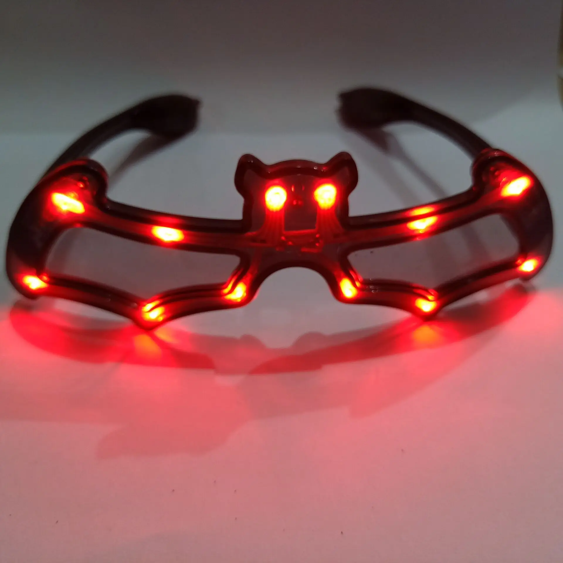 Funny Led Glowing Bat Glasses Creative Fashion Glow In The Dark Neon Party Supplies For Kids Birthday Party Cosplay Decoration