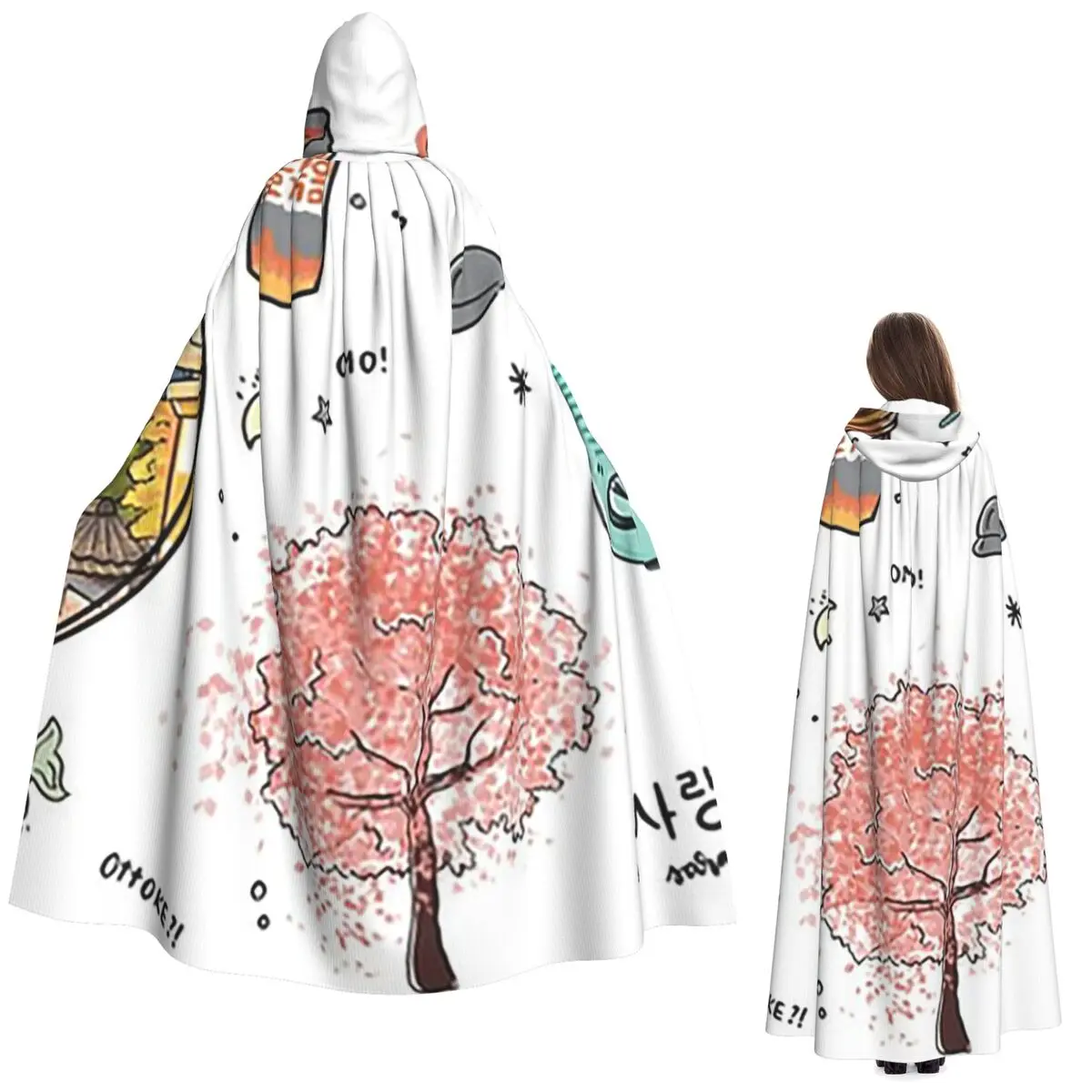 Kdrama Dorama Drama coreano k-drama Soju Corea flor de cerezo capa larga con capucha bruja disfraz Medieval capa de Cosplay fiesta de Halloween