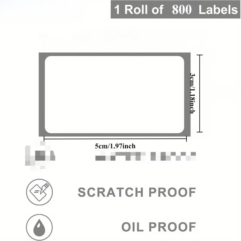 1pc Direct thermal bar code shipping label - Thermal paper with adhesive back, easy to peel and stick, suitable for warehouses,
