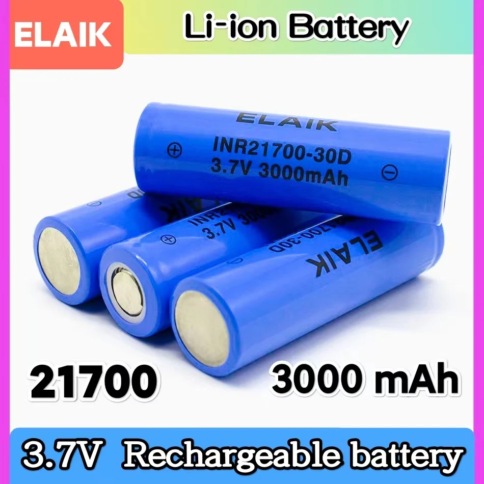 Lifepo4 Rechargeable Battery Pack 21700 3000mAh 3.2V 3000 Cycles High Capacity for Headlamp And Flashlight
