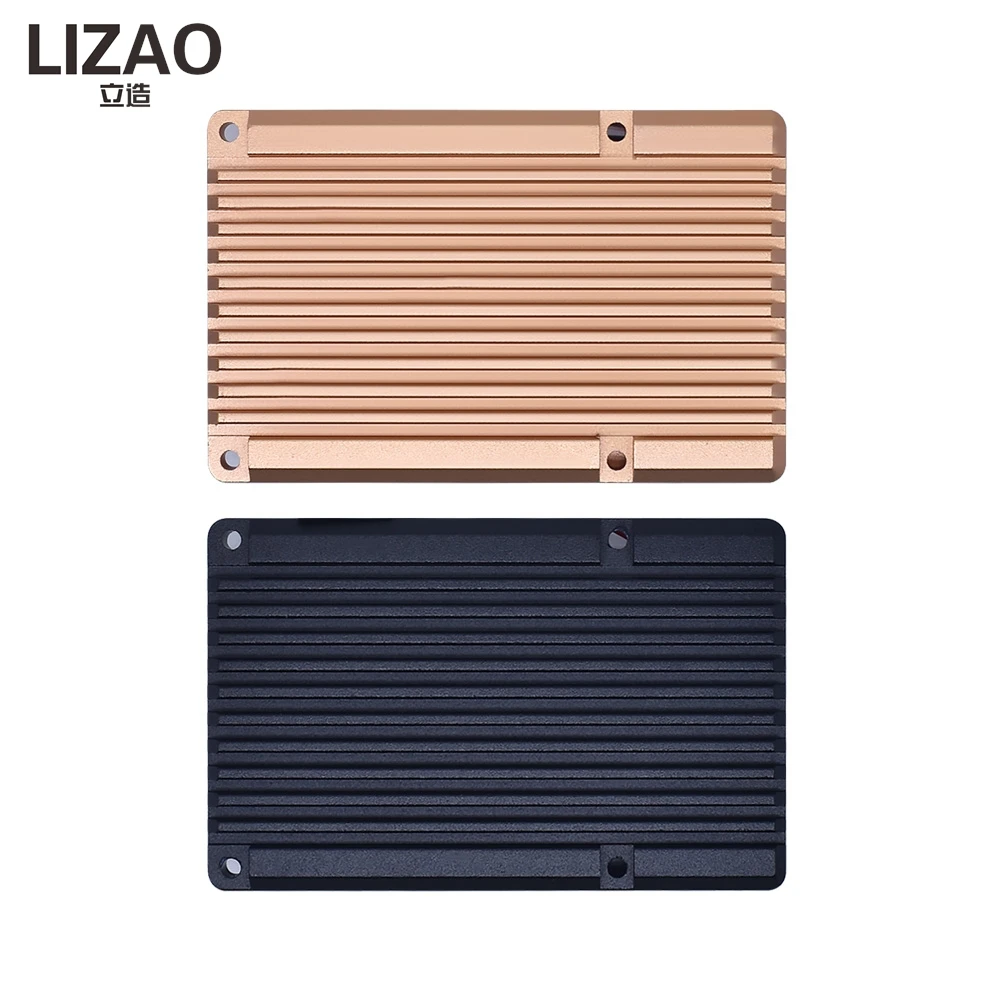 Raspberry Pi 4B Aluminum Alloy Case With Dual Cooling Fan, Metal Heatsink Enclosure Protective Shell For Raspberry Pi 4 Model B