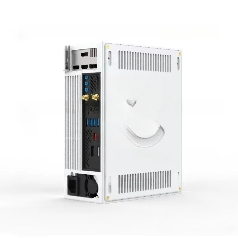 2024 New Tiny4 4L Pure Aluminum CNC ITX Case Half Height Double Slot Direct Insert Tool Card Chassis