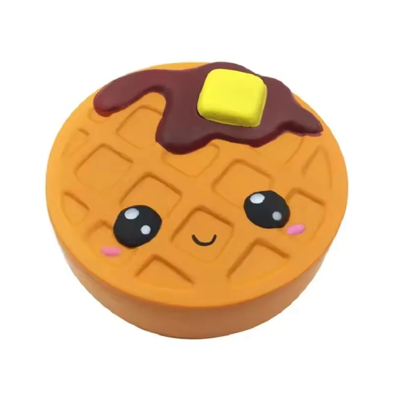 Jumbo Expression Schokoladenkuchen Squishy mit Creme-Duft, langsam aufsteigendes Stressabbau-Spielzeug, PU-Simulations-Quetschspielzeug 11,5*4 CM