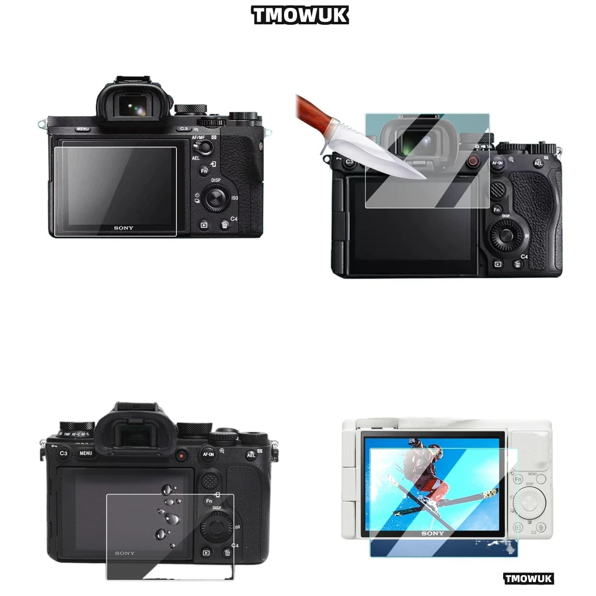 

Protect Your Gear: For FX3 FX30 ZV1 ZV1-E10 A9 A9II, High-Quality 9H Glass Film.