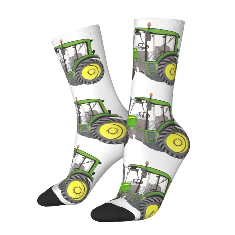 Tractor Men Women Crew Socks Unisex Kawaii 3D Printed Dress Socks