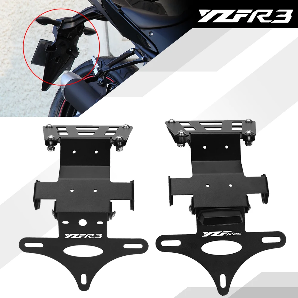 

For Yamaha YZF-R3 YZF-R25 YZF R3 R25 MT03 MT25 MT 03 25 2024 License Plate Holder Bracket Rear Tail Tidy Fender Eliminator Kit