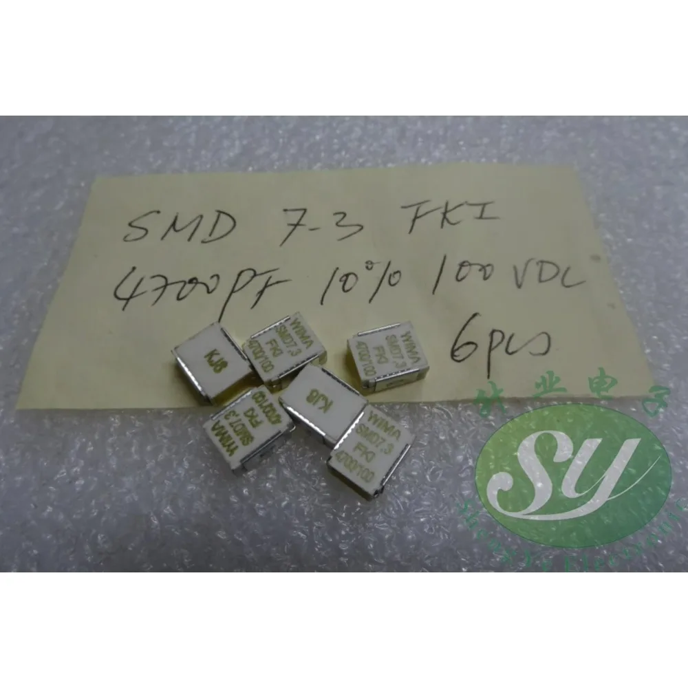 

6PCS 7.3FKI 0.0047uF/100V 4.7nF 4700pF 472 brand new SMD film capacitor