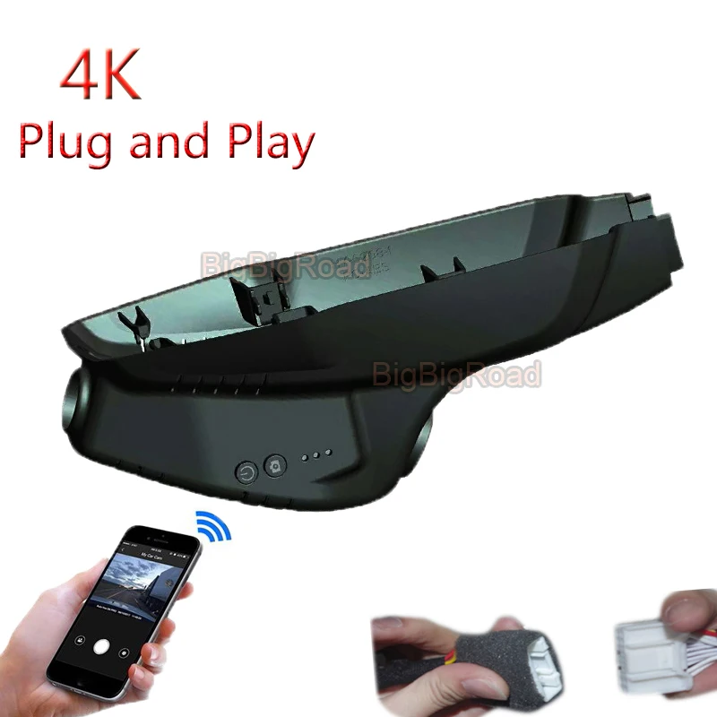 

4K Plug And Play For BMW 2 Series Travel Edition 7 Seat 220i 2016 2017 2018 2019 Car Wifi DVR Video Recorder Dash Camera