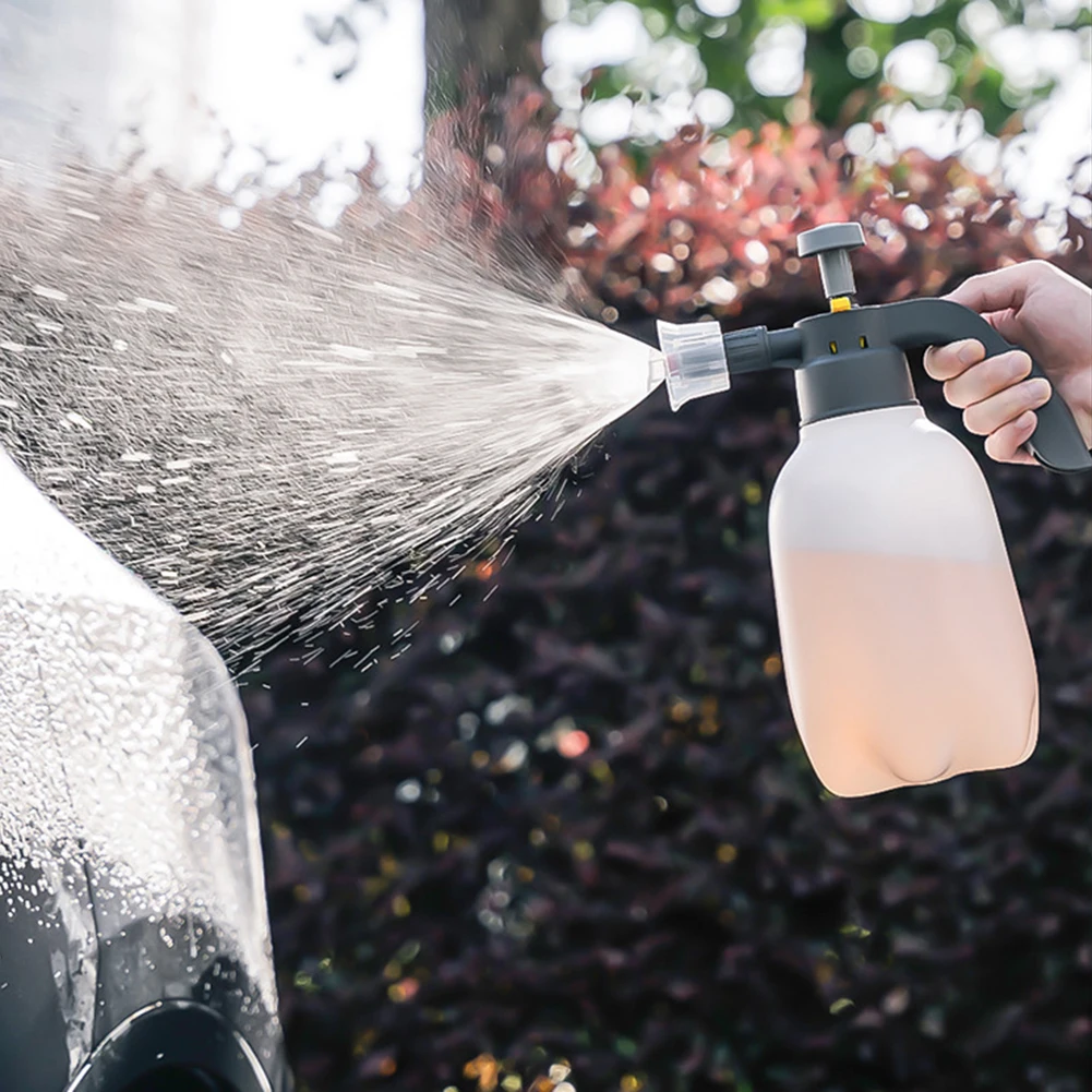 سيارة بالتفصيل التنظيف في الهواء الطلق رغوة مضخة البخاخ ارتفاع ضغط رذاذ 2000 مللي قدرة المحمولة تصميم أطواق الصابون رذاذ