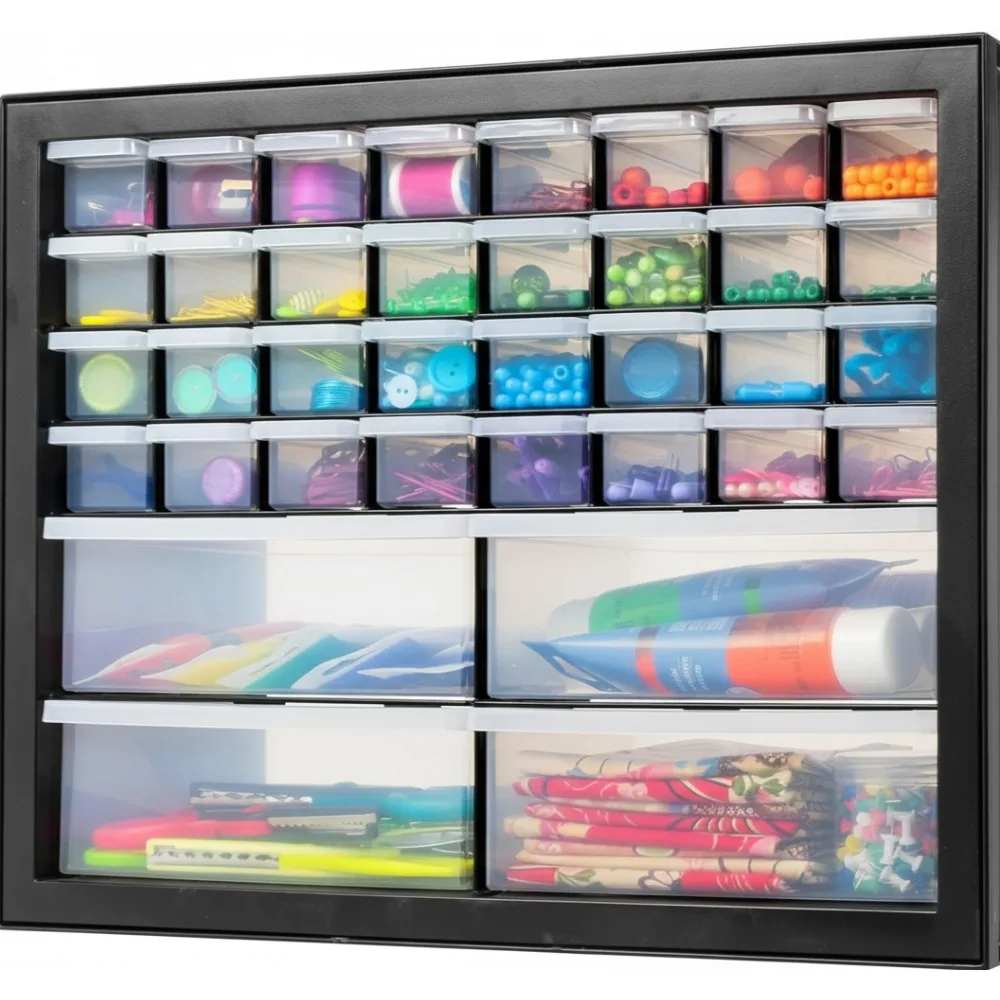 

Органайзер для мелких деталей с 36 ящиками, штабелируемый пластиковый шкаф для хранения электронных средств, инструментов, поделок