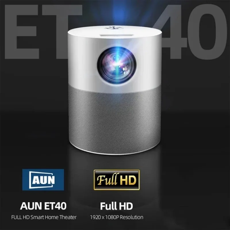 AUN ET40 3D Smart Full HD 4K Portable Android LED High Lumens Projector Mini DLP 1080P WIFI Home Theater Business Projectors