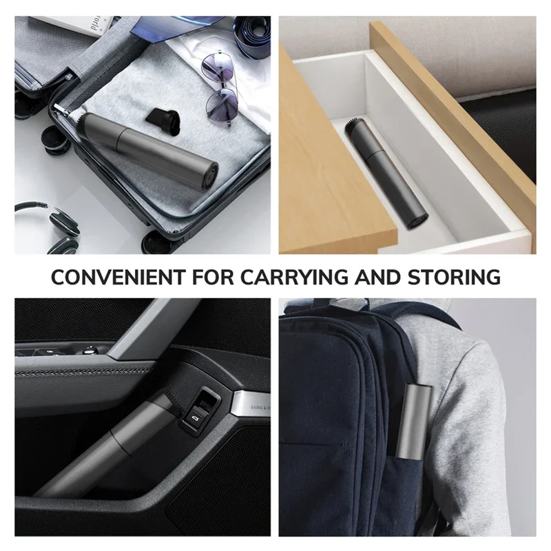 Xiaomi Mini Portable Vacuum Cleaner Cordless Handheld Vacuum USB Charging 3 Suction Heads Easy To Clean For Desktop Keyboard Car