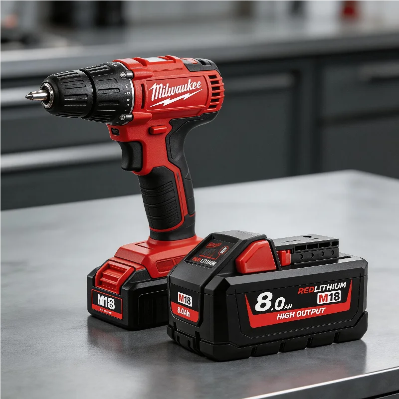 

Оригинальный аккумулятор Milwaukee M18 8.0Ah M18B8 с высокоемкостными элементами 21700 для беспроводных электроинструментов M18, долговечный, большой емкости