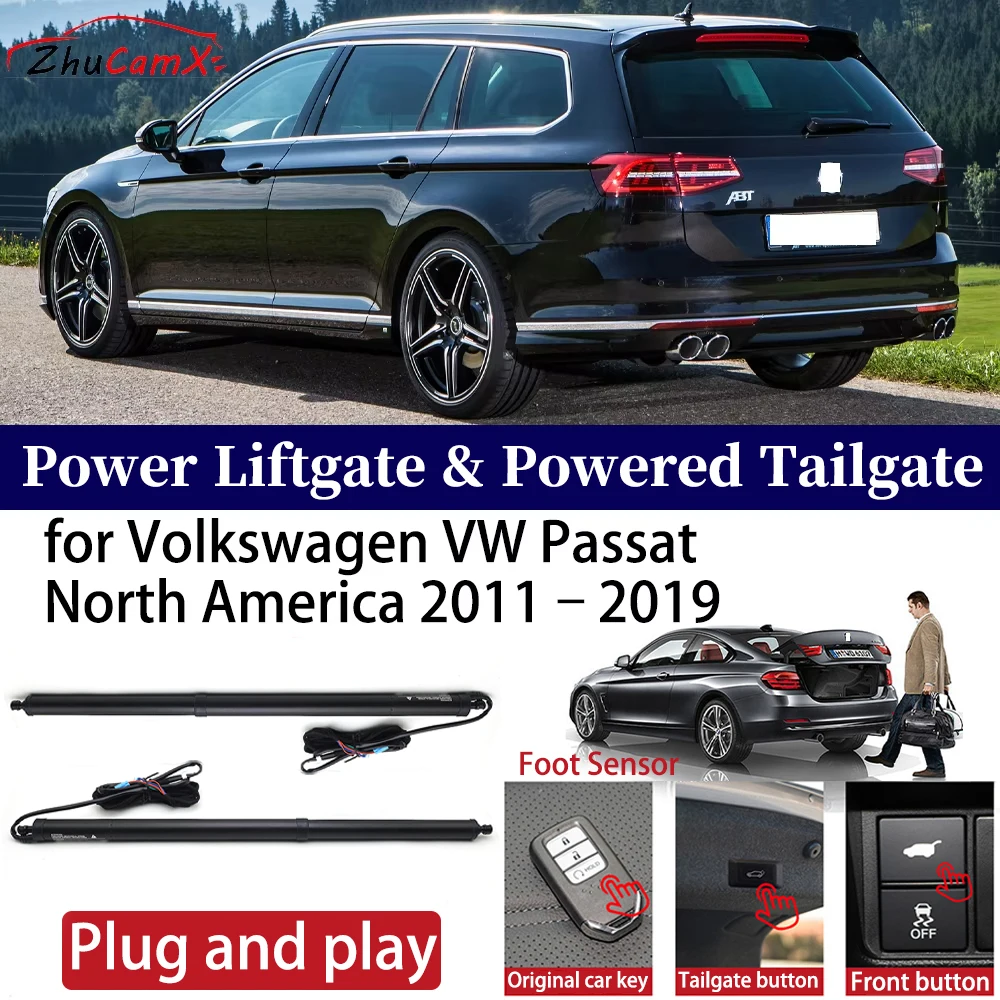 

for Volkswagen VW Passat North America 2011–2019 Car OEM Power Liftgate Automatic One-Click Powered Tailgate Strut Plug ＆ play