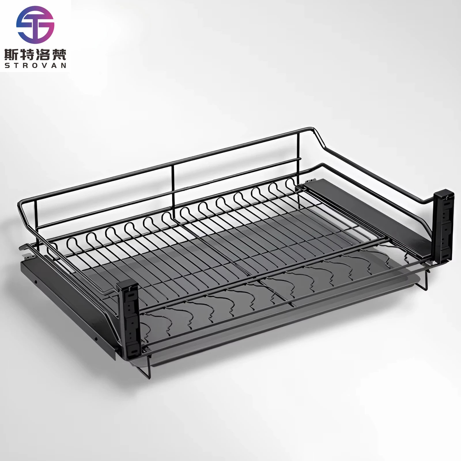 

Stainless Steel Multipurpose Pull-Out Drawer Basket Soft Close Kitchen Storage Furniture Accessories Concealed Chest Bish Bowl