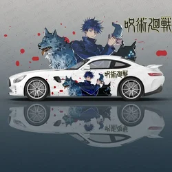 Fushiguro Megumi Anime Car Decal Flower Vinyl Car Stickers SUV Side Graphics Decals, Universal Size, Vehicle Body-Decals