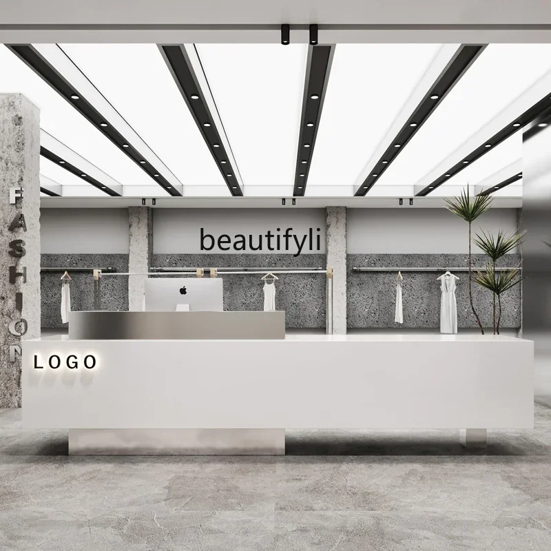 

V Company Hotel Reception Cashier Counter Wabi Safeng Women's Clothing Store Dongshi Hair Salon Front Desk