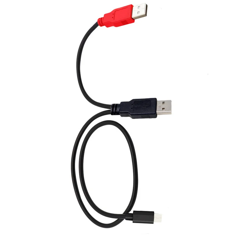 Type-C USB2.0  Android Phone Charging With Dual Head USB-C Connector Interface Split Into Two Dual Head Power Conversion Cable