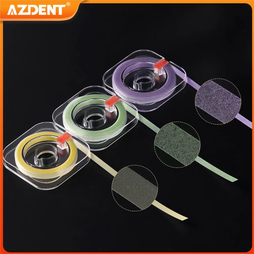 

AZDENT 6m Dental Resin Polishing Strip 4mm Abrasive Strips Shaping Pre-Polishing Size Coarse Medium Fine Dentistry Consumables