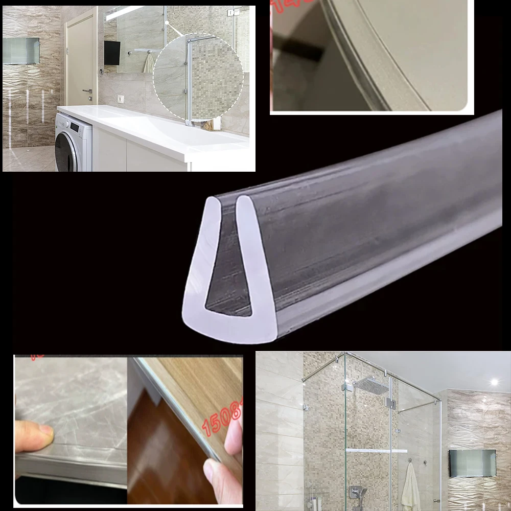 3Meter U-channel Rubber Edging Weatherstrip PVC glass card strip protective mouth anti-collision sealing strip