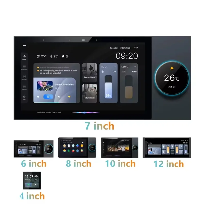 

[Горячая распродажа] Mvava 4/6/7/8/10/12 дюймов система управления автоматизацией отеля, решение, умный переключатель, сенсорный экран, Wi-Fi, Zigbee Gateway Co