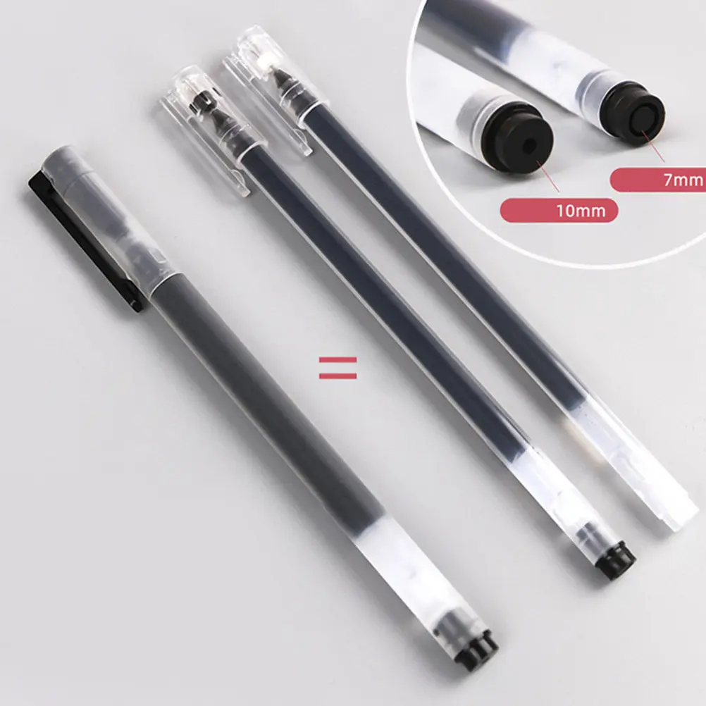 

10Pcs Large Capacity Gel Ink Pens 0.5mm Smooth Writing Premium Ink No Leakage Office School Stationery for Students
