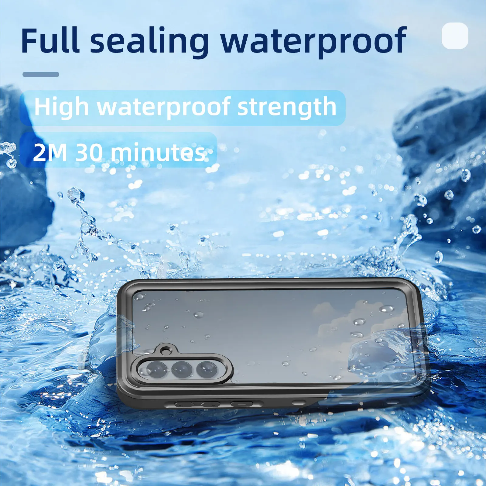 Military Grade Protection Shellbox IP68 Waterproof Case for Galaxy A35 A55 A15 Shockproof Heavy Duty Defender Cover Diving Case